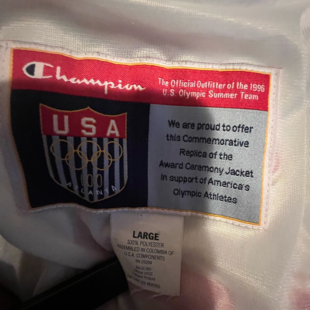 Vintage 1996 Atlanta Olympics Champion USA Jacket - Size Large - Picture 5 of 5